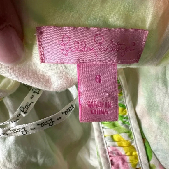 Lilly Pulitzer Fryer Shift Dress in Elephant Ears Print Style 70709 Size 6 - Picture 6 of 6